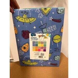 Kids theme assorted felt sheets 9x12